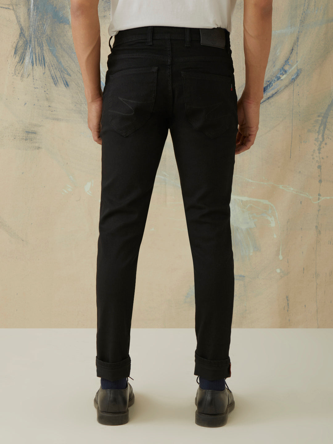 Black Plain Jeans