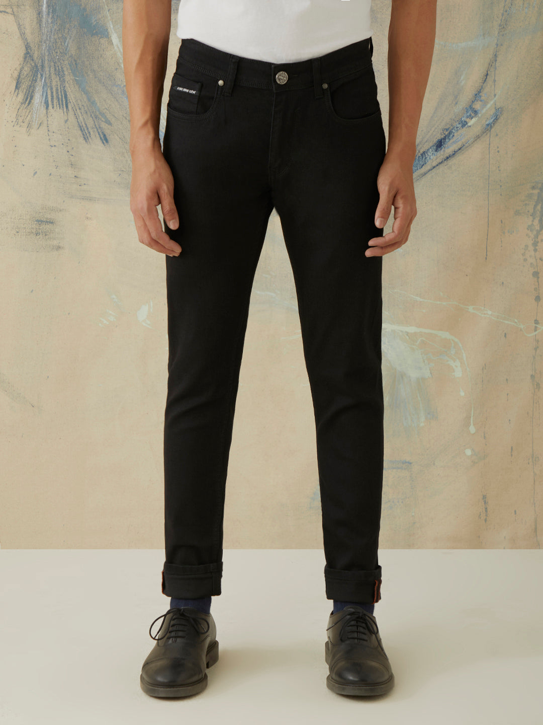 Black Plain Jeans