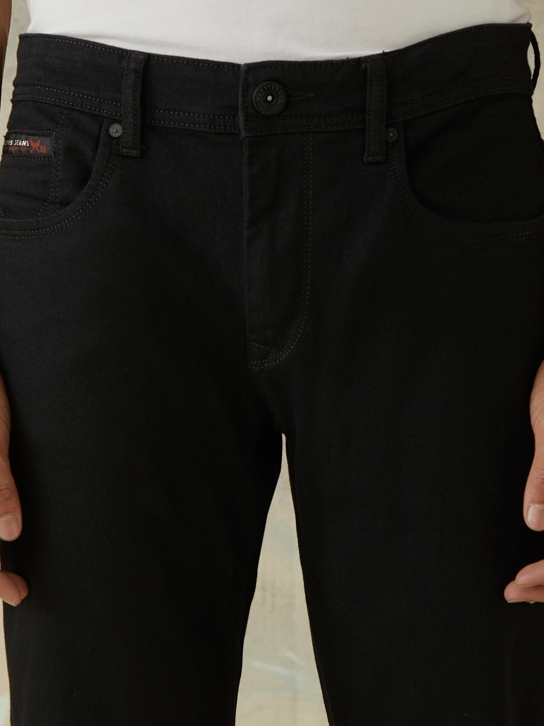 Black Plain Jeans