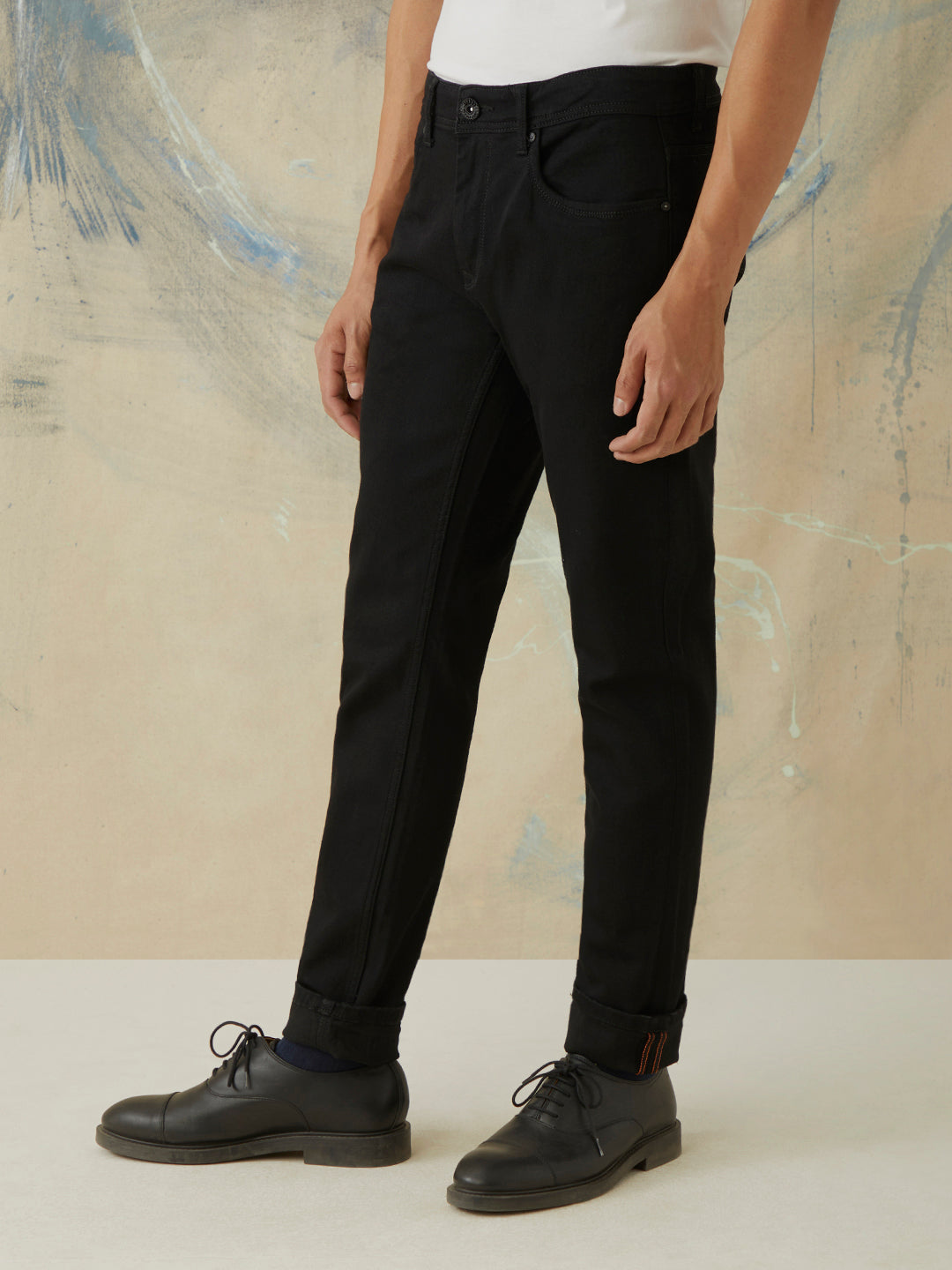 Black Plain Jeans