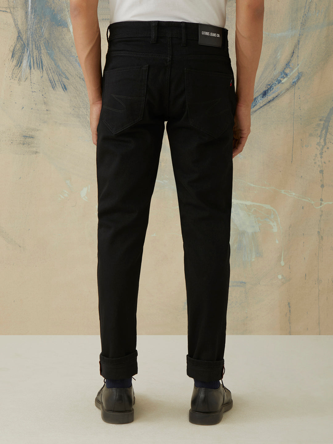 Black Plain Jeans