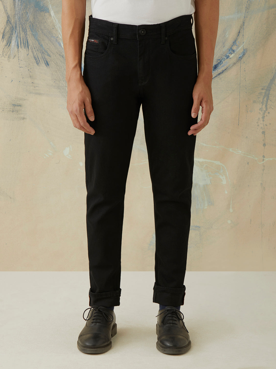 Black Plain Jeans