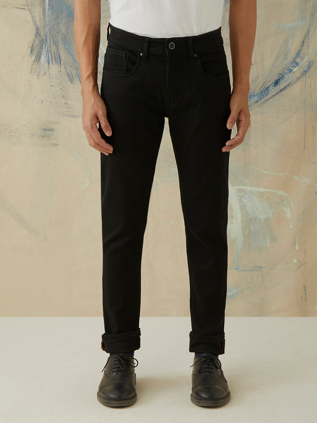 Black Plain Jeans