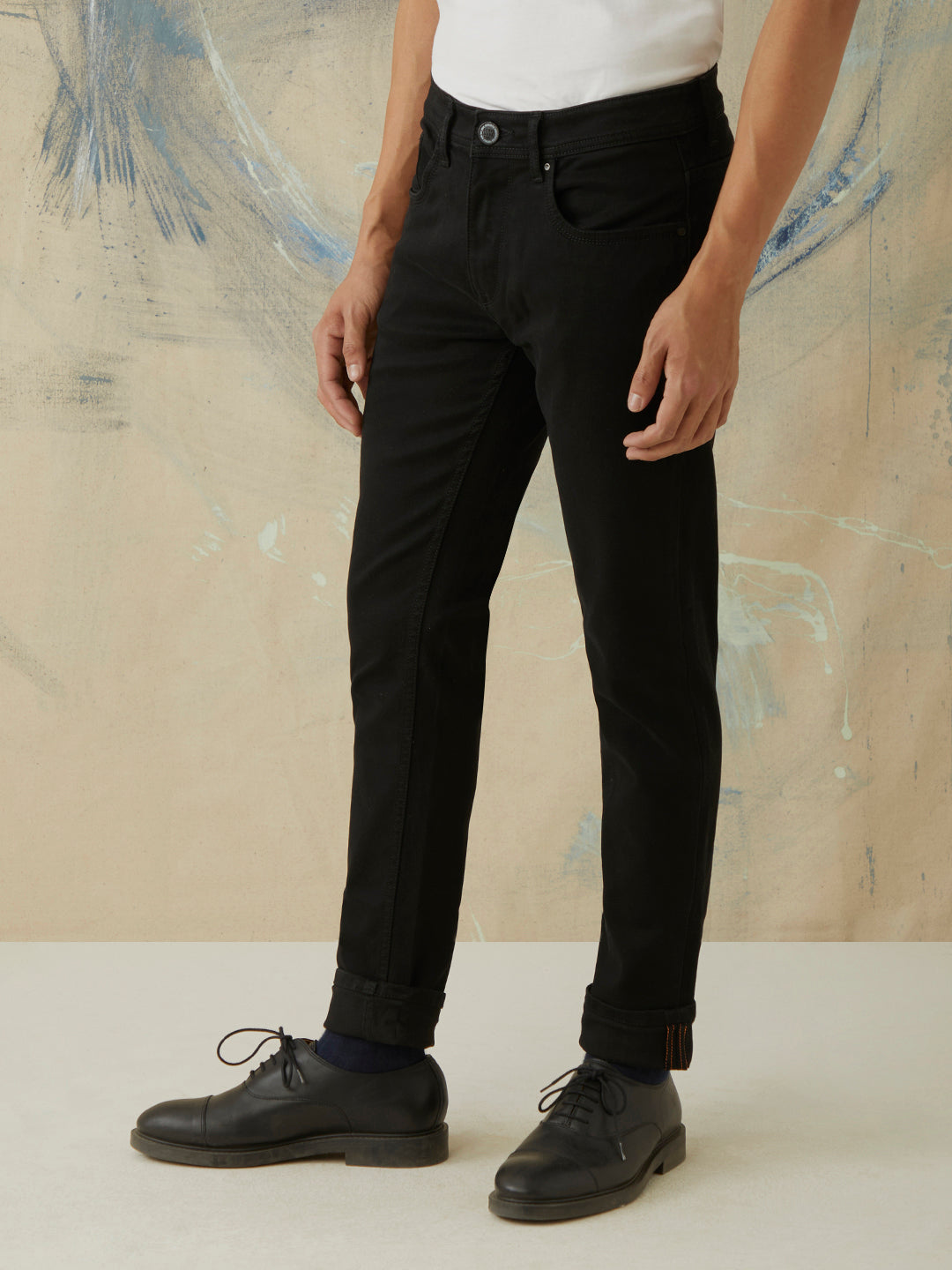 Black Plain Jeans