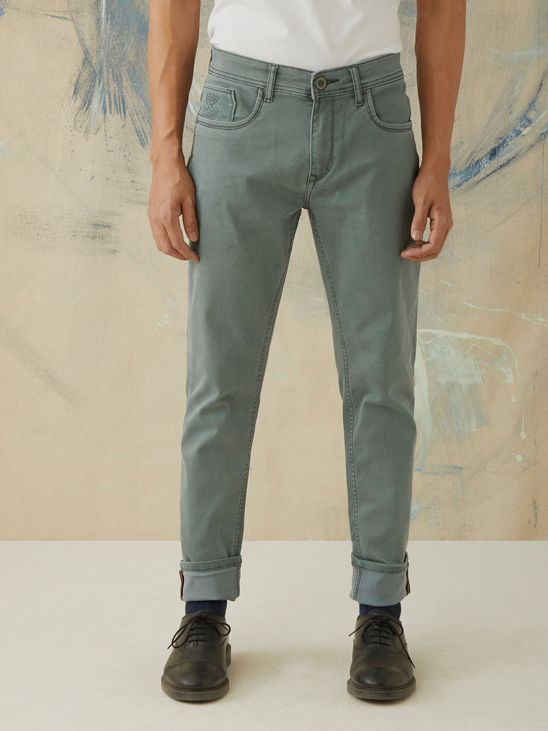 Mallard Green Plain Jeans