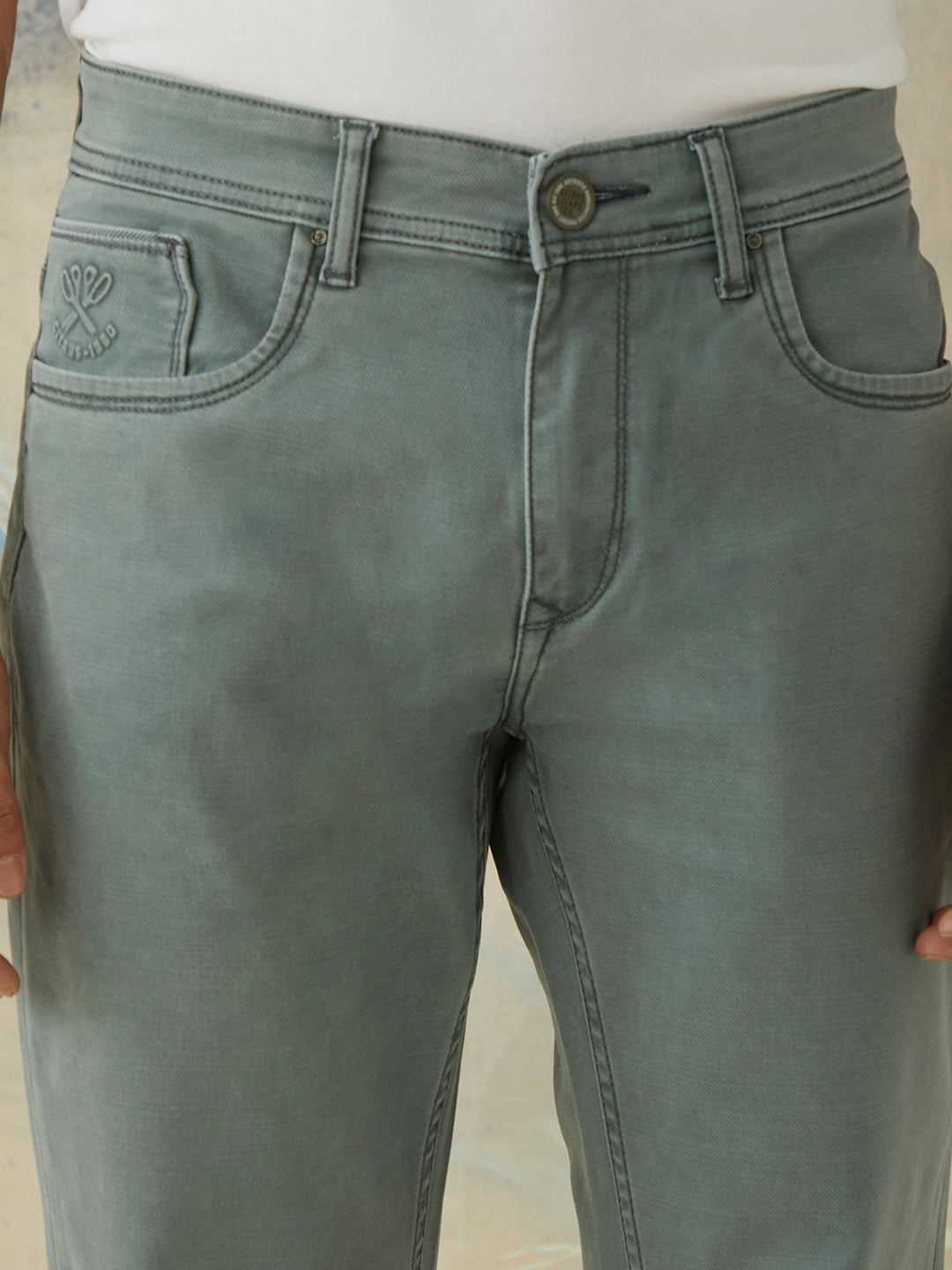 Mallard Green Plain Jeans