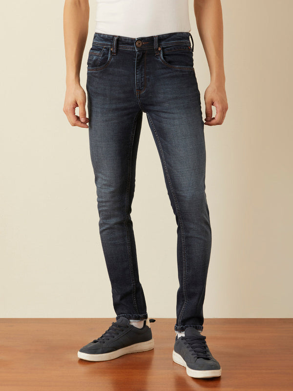 Skinny Fit Indigo Plain Jeans