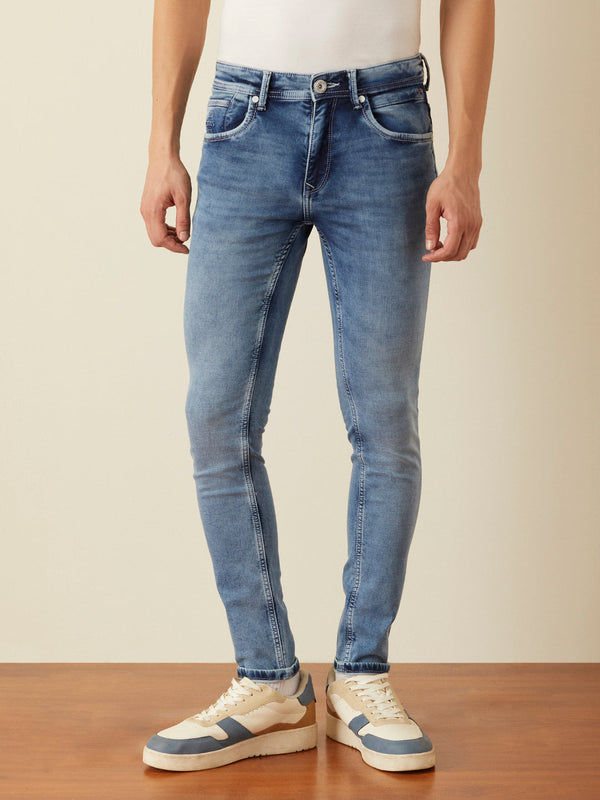 Skinny Fit Light Indigo Plain Jeans