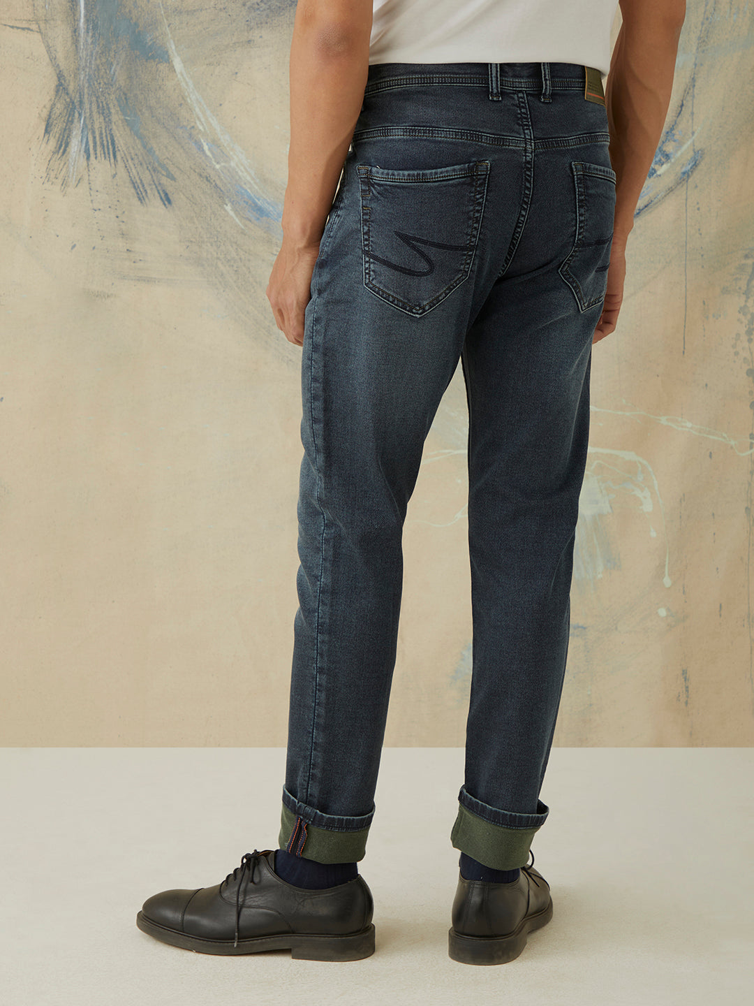 Dark Indigo Plain Jeans