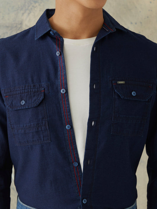 Navy Plain Shirt