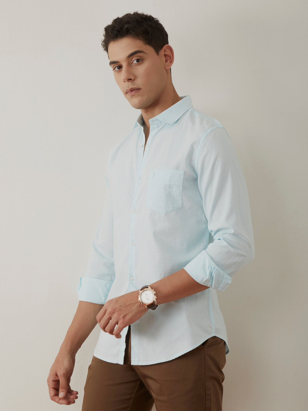 Sea Green Plain Shirt