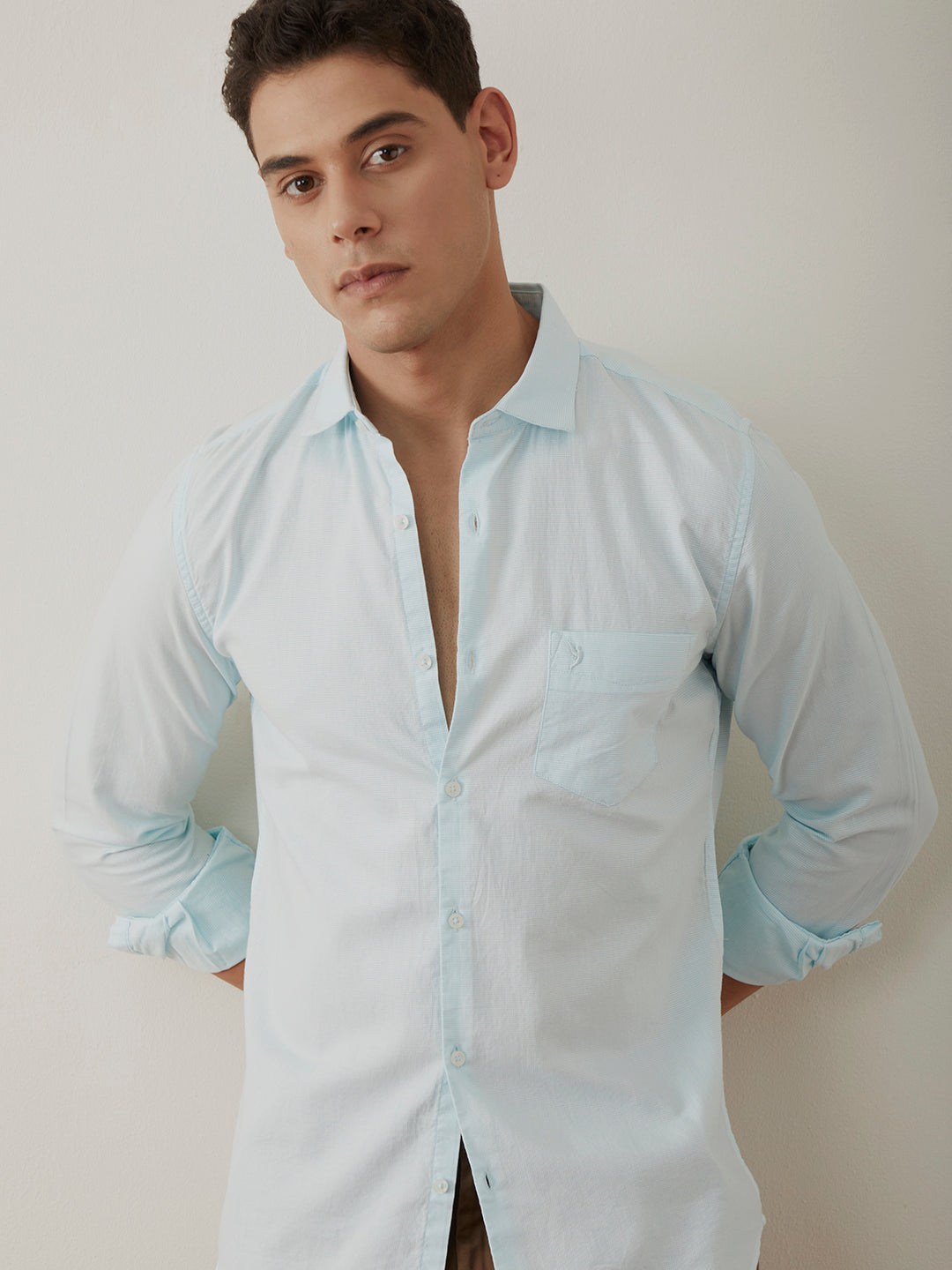 Sea Green Plain Shirt