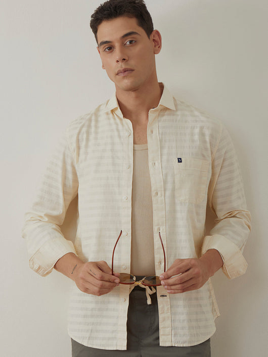 Beige Stripes Shirt