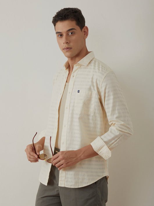 Beige Stripes Shirt