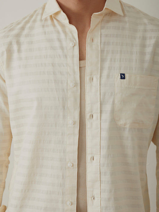 Beige Stripes Shirt