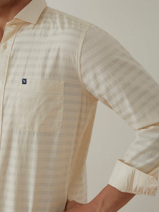 Beige Stripes Shirt