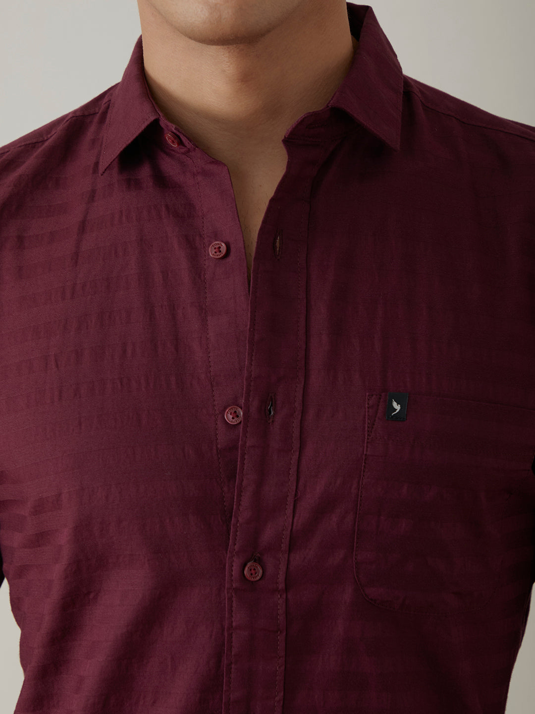 Maroon Stripes Shirt