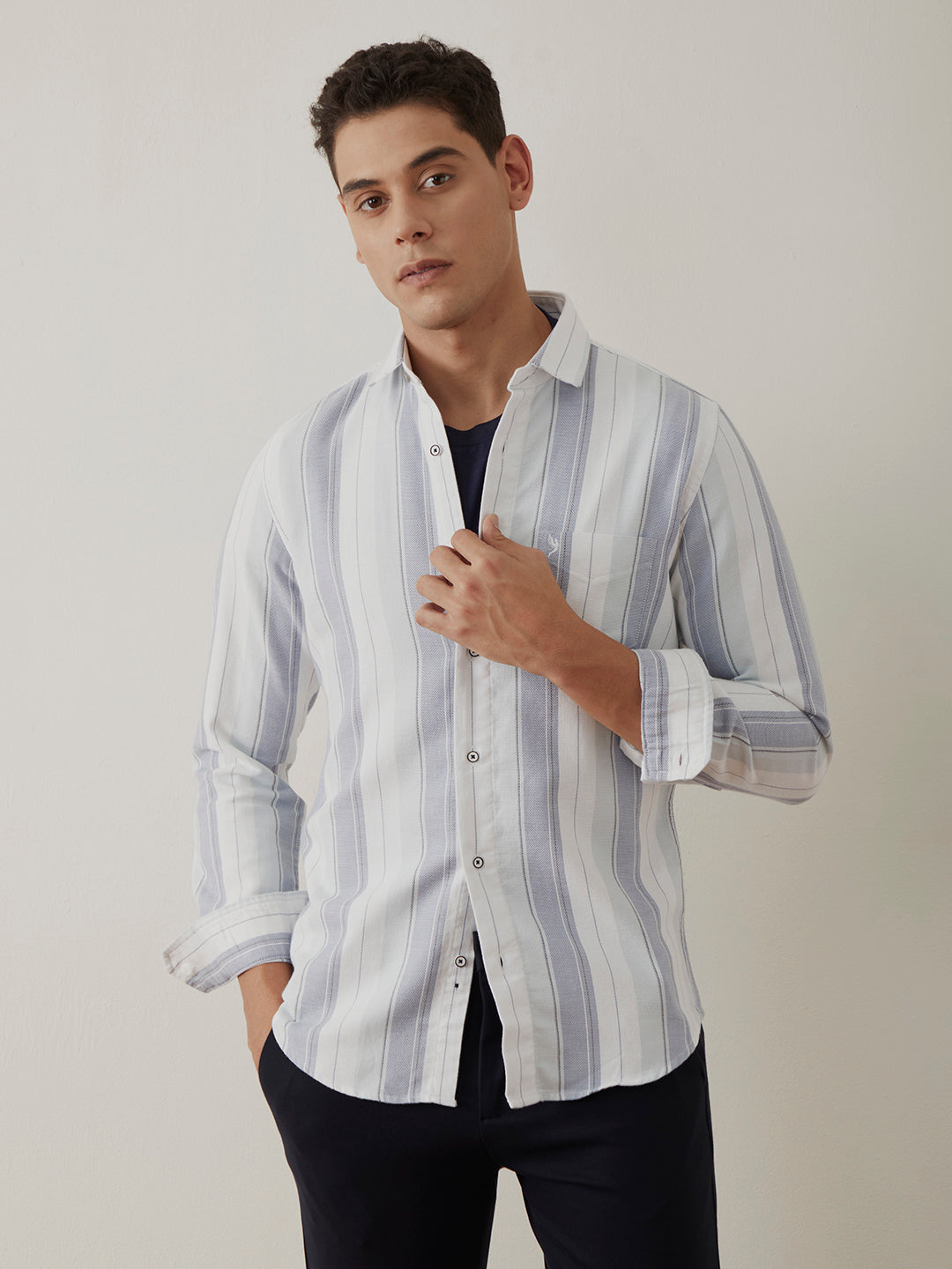 Light Blue Stripes Shirt