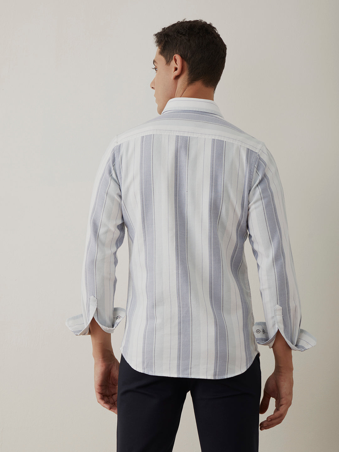 Light Blue Stripes Shirt