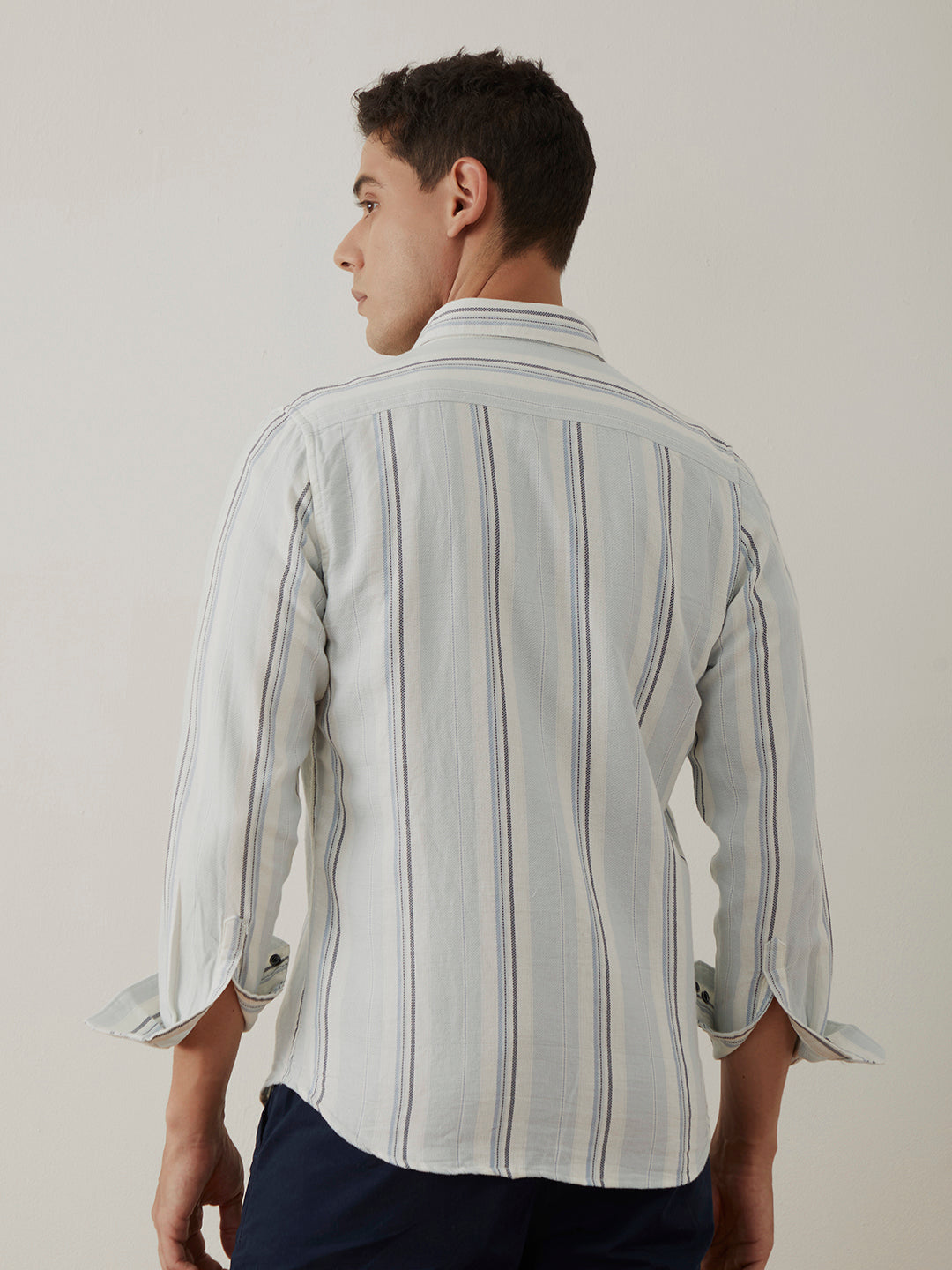 Light Blue Stripes Shirt