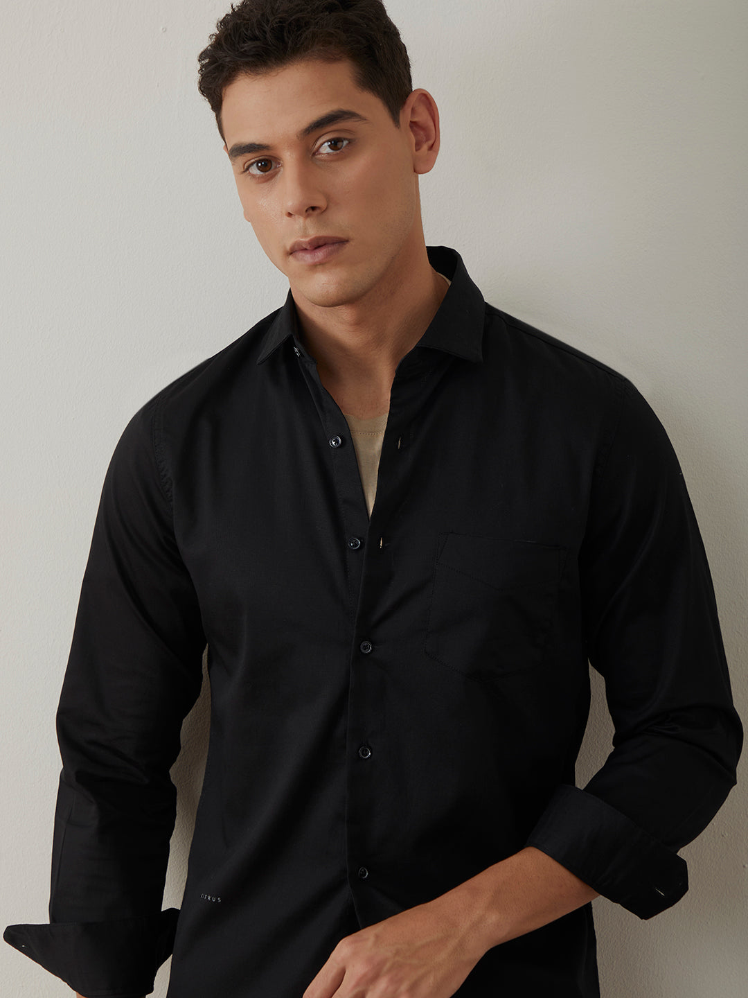 Black Plain Shirt