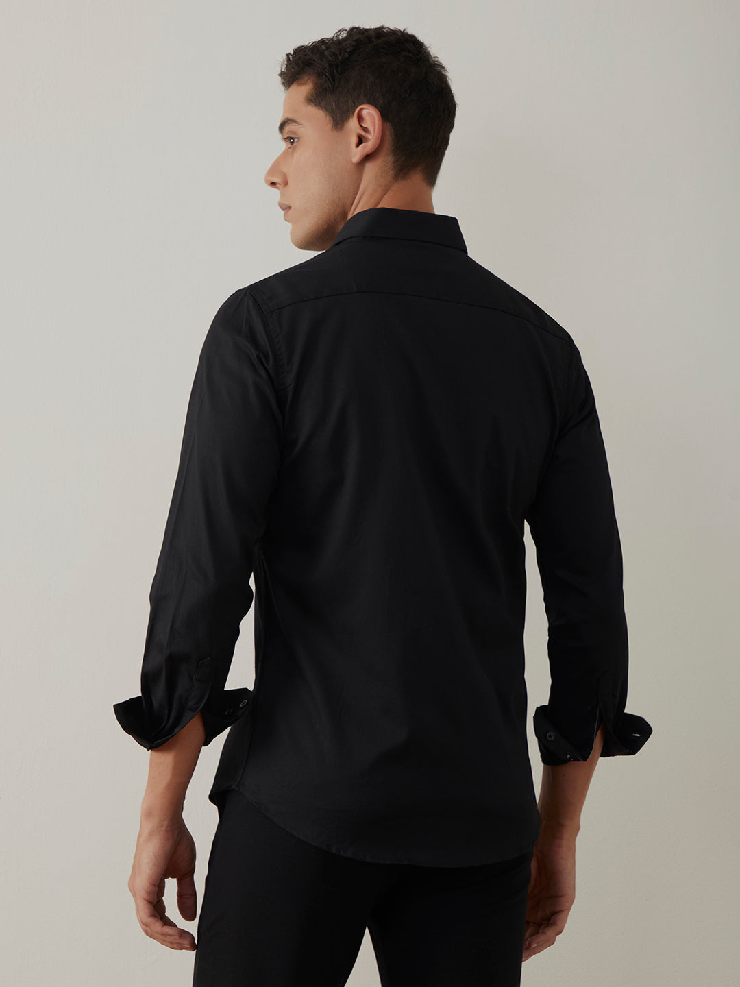 Black Plain Shirt