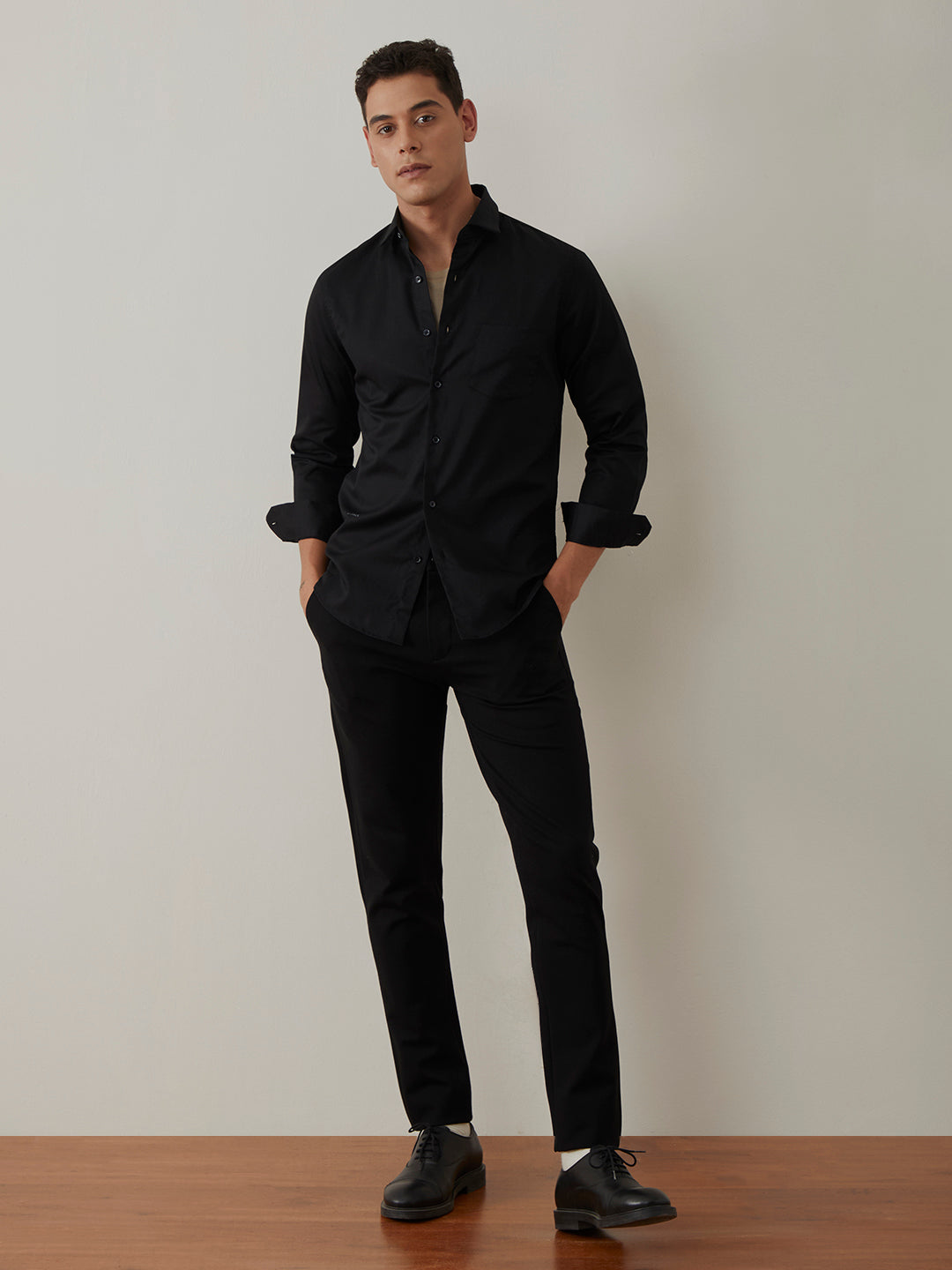 Black Plain Shirt