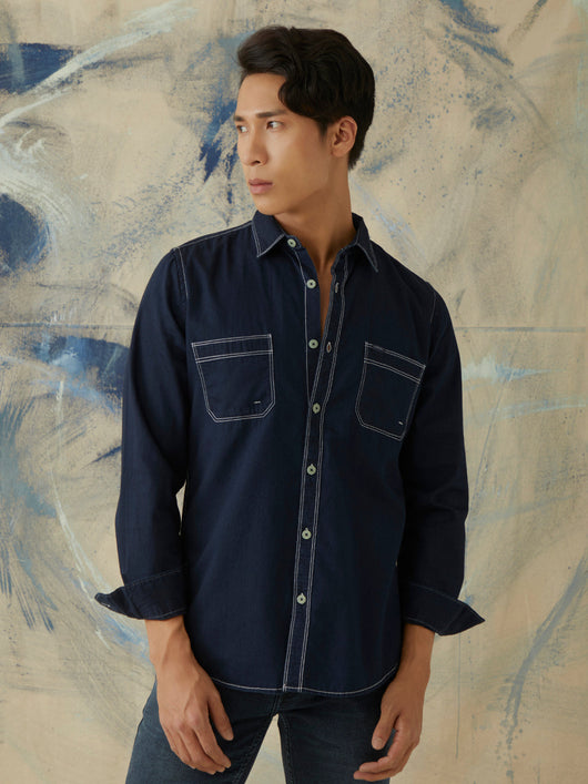 Navy Plain Shirt