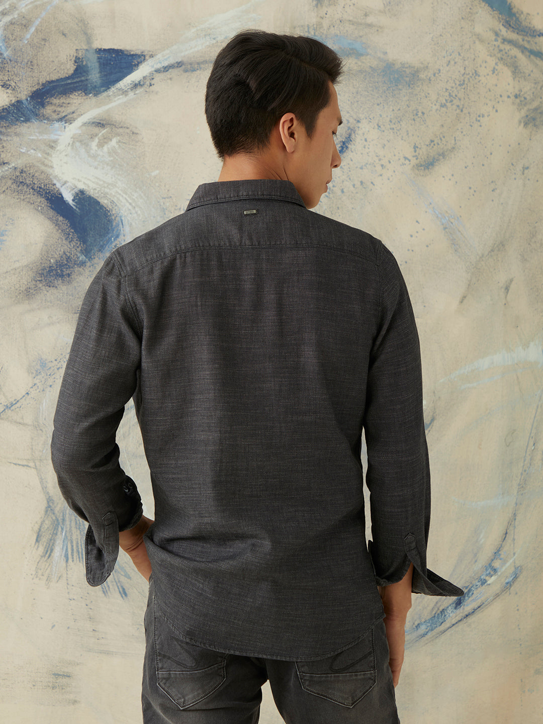 Indigo Plain Denim Shirt