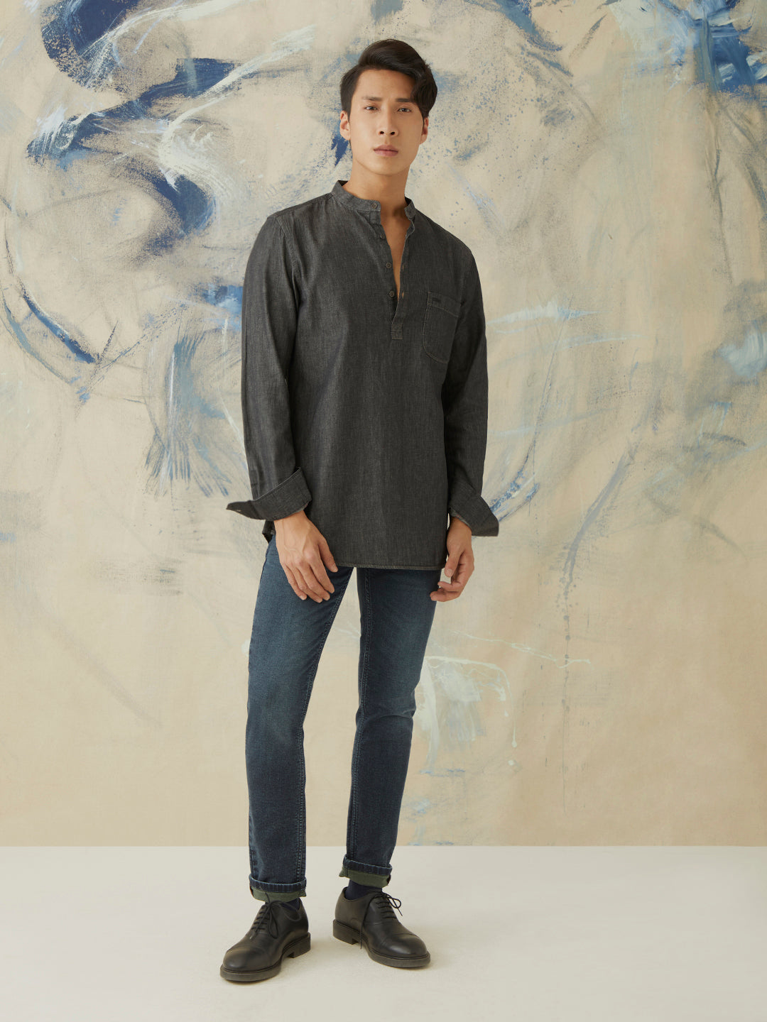 Black Plain Shirt