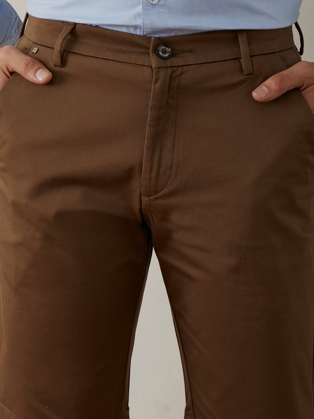 Brown Plain Trousers