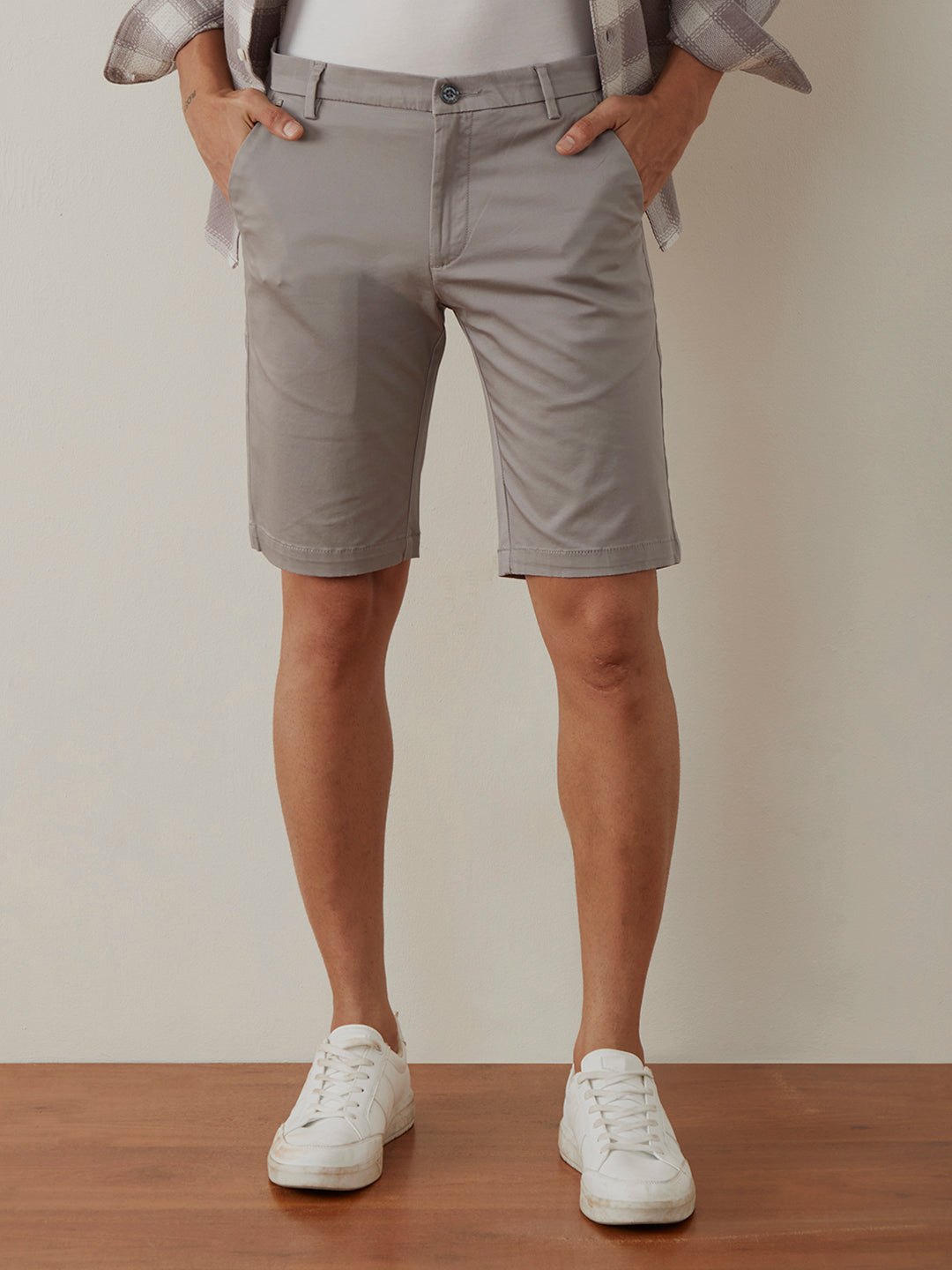 Light Grey Plain Trousers