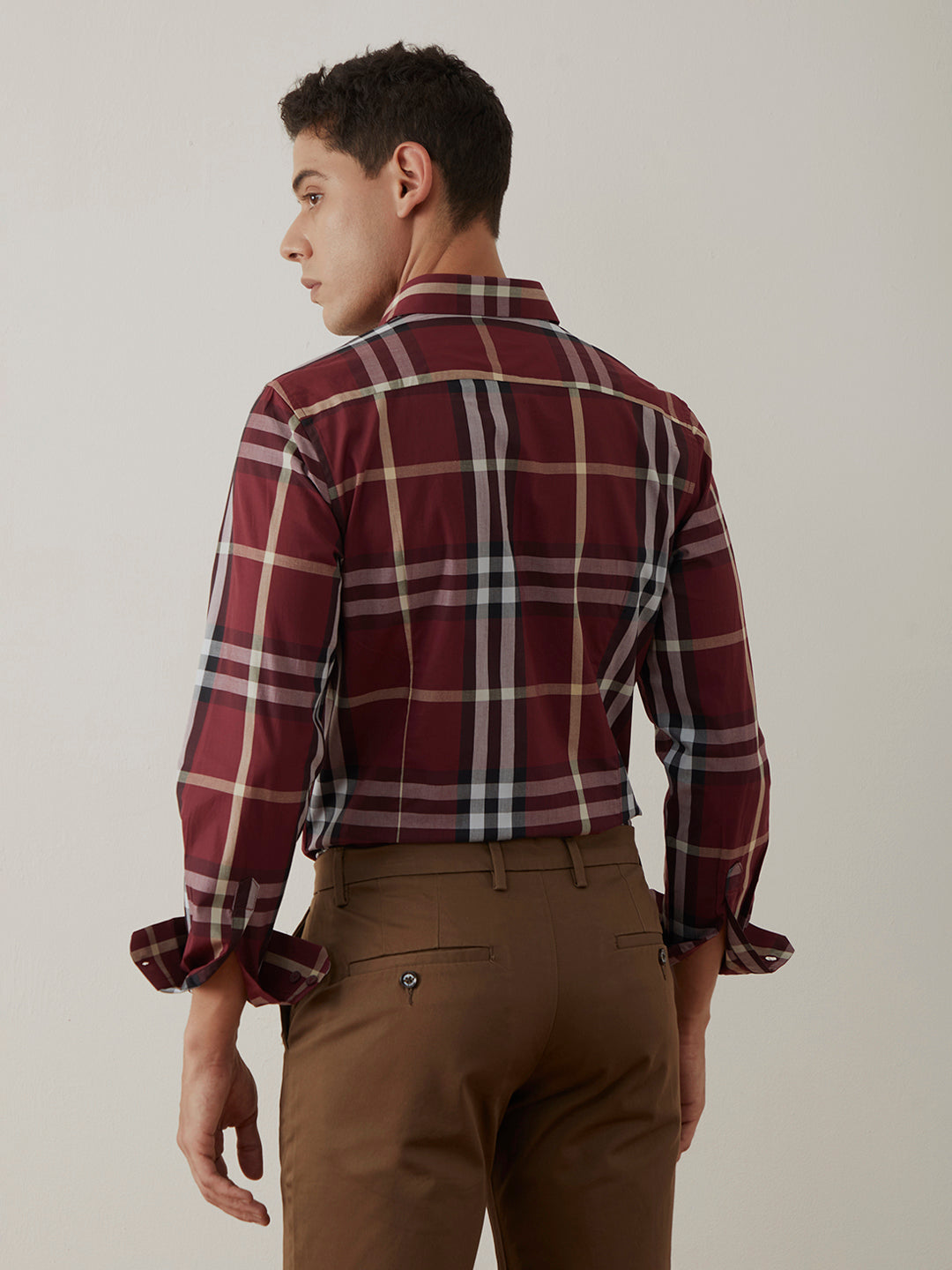 Maroon Checks Resort Shirt