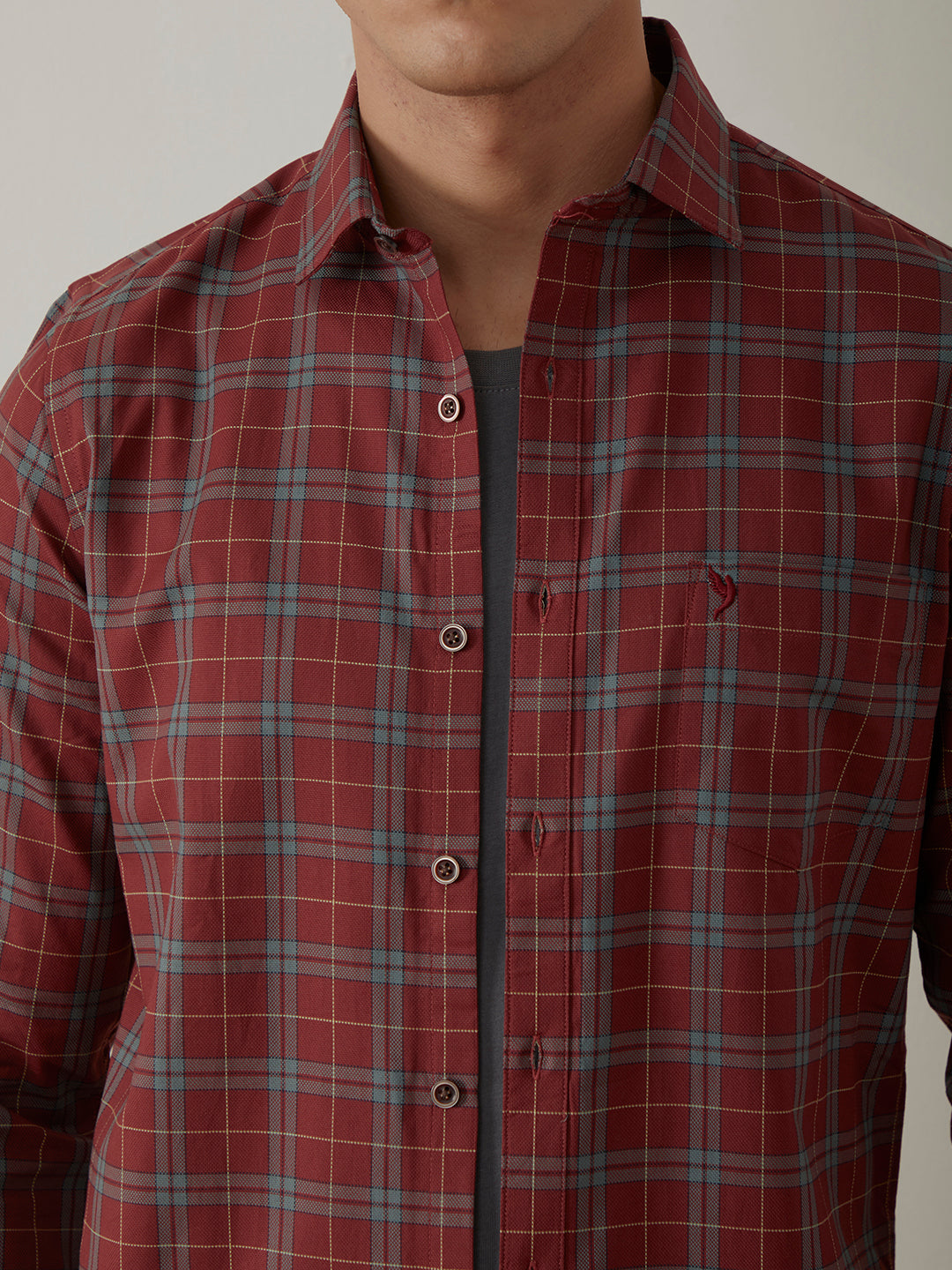 Rust Checks Resort Shirt