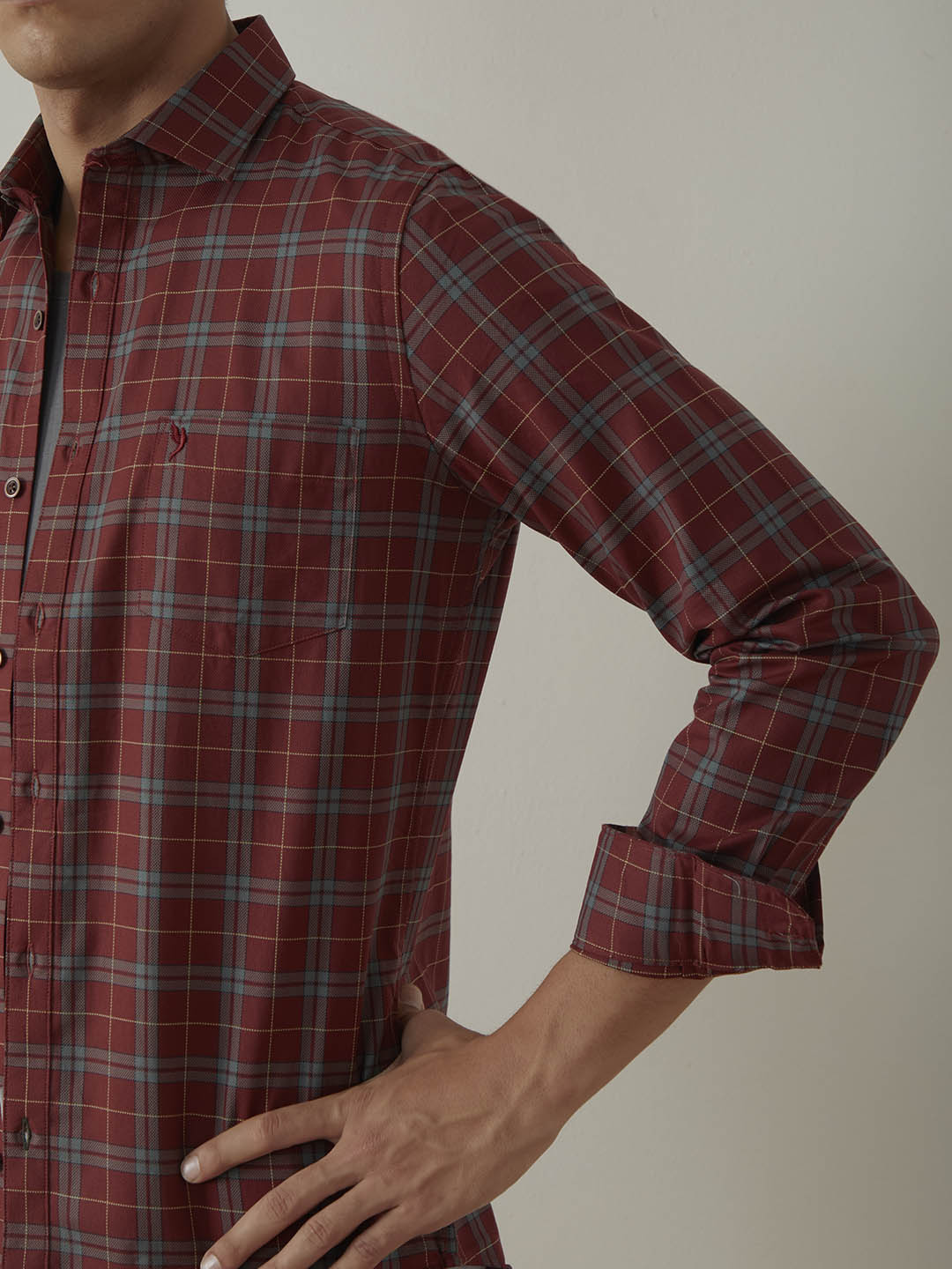 Rust Checks Resort Shirt