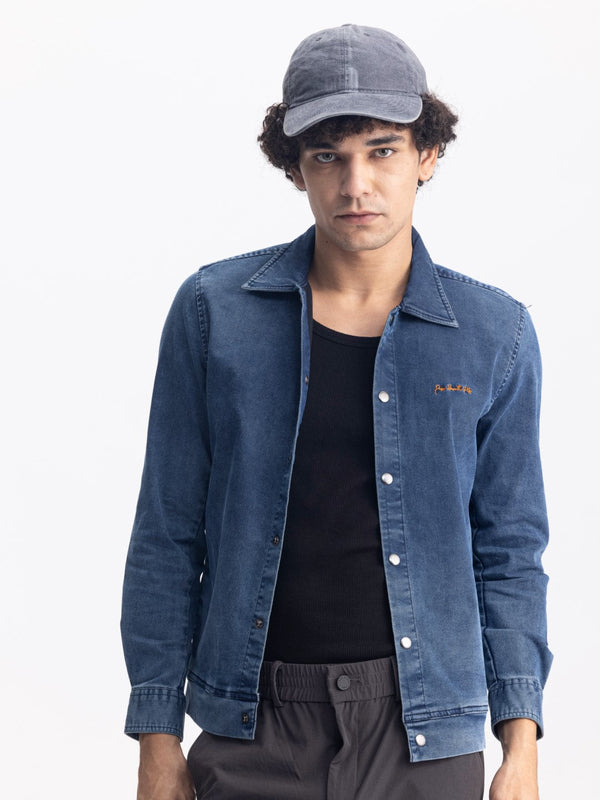 Navy Denim Overshirt