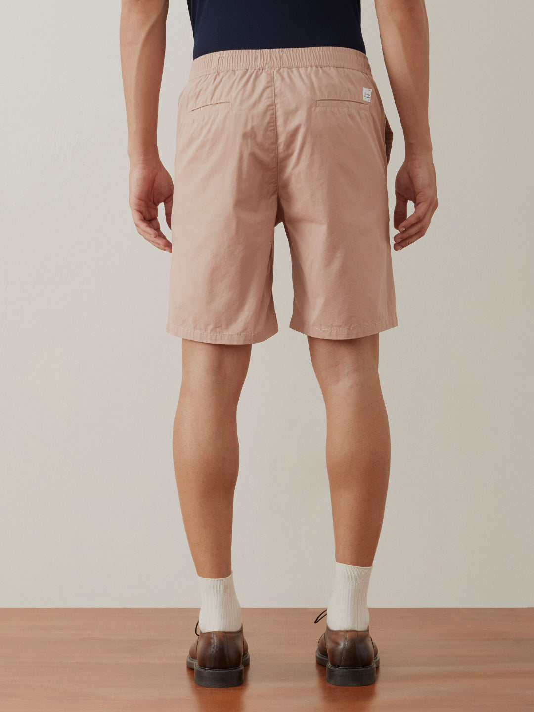 Dusty Pink Plain Cotton Shorts