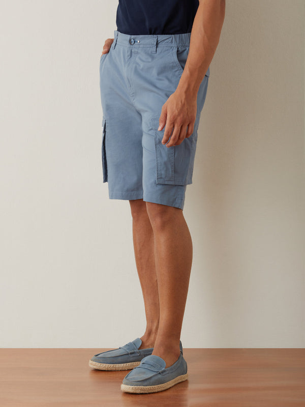 Sky Blue Plain Shorts