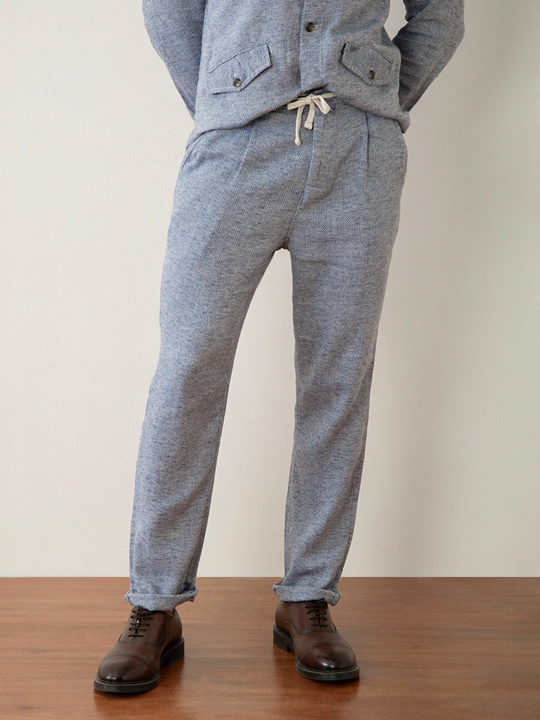 Navy Cotton Pants