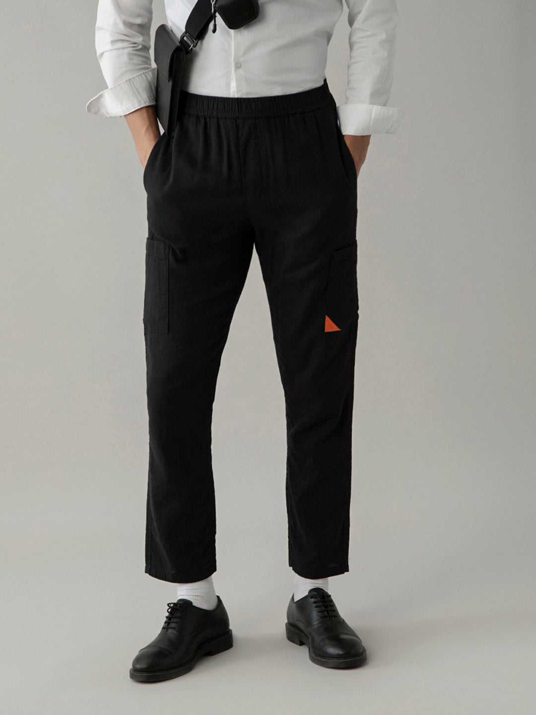 Black Cotton Loose Pant