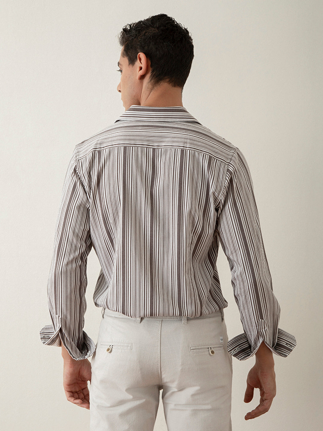 Vintage Brown Stripes Shirt