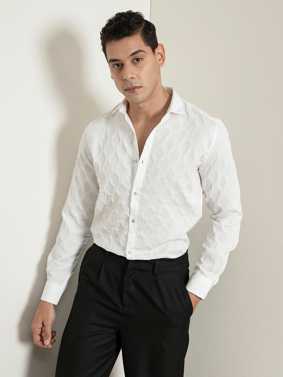 White Plain Full Sleeve Shirt