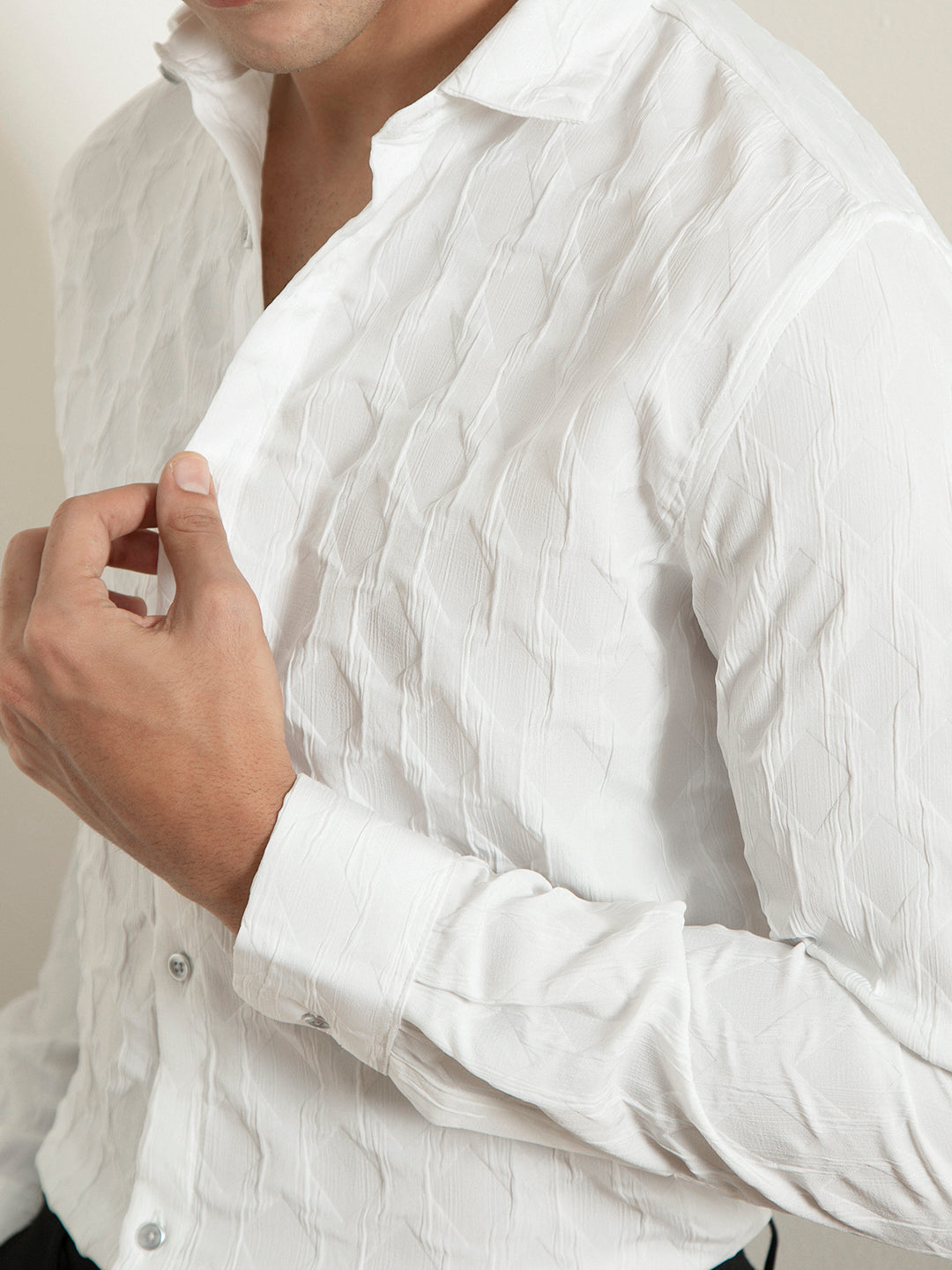 White Plain Full Sleeve Shirt