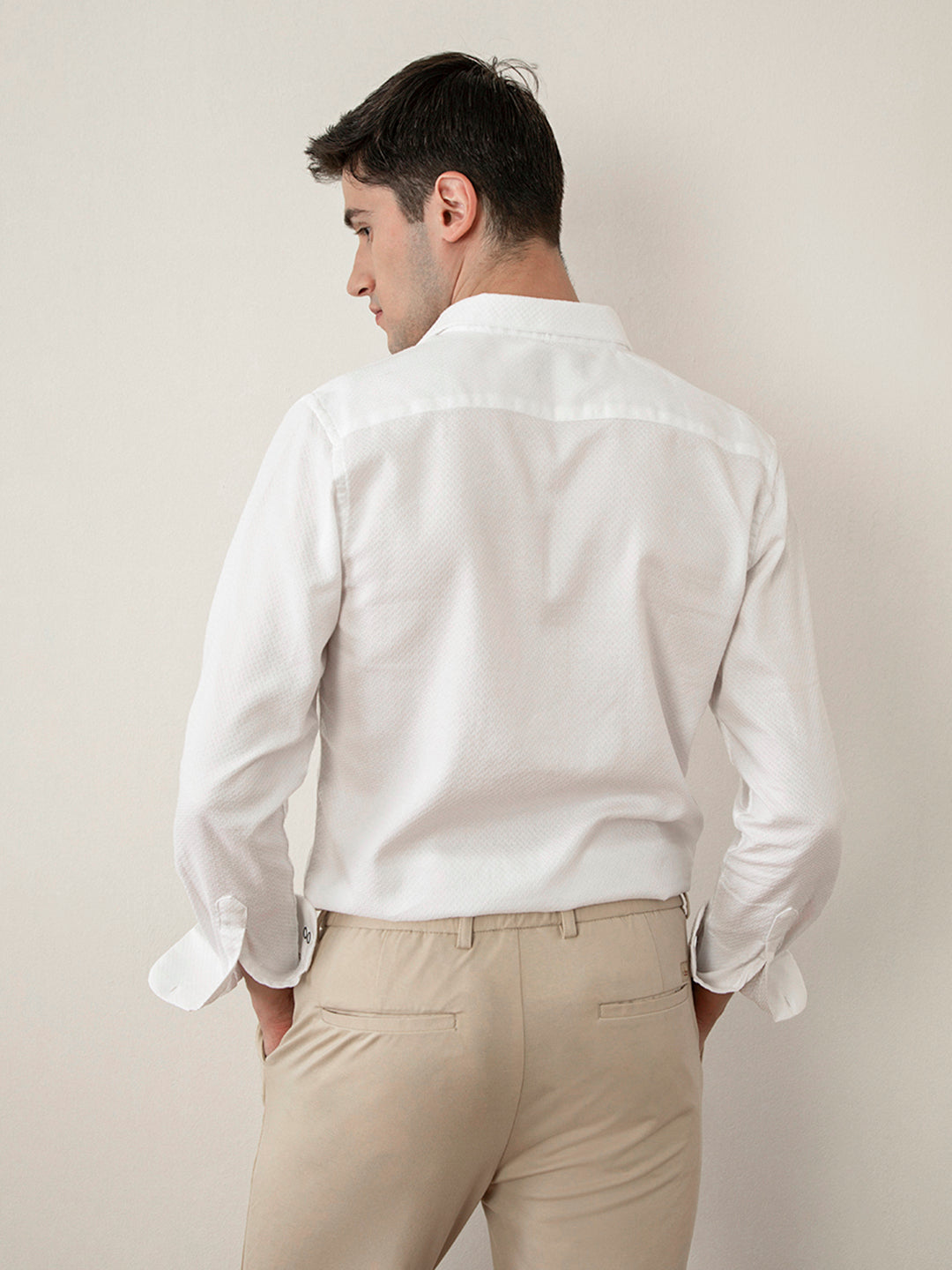 White Plain Cotton Shirt