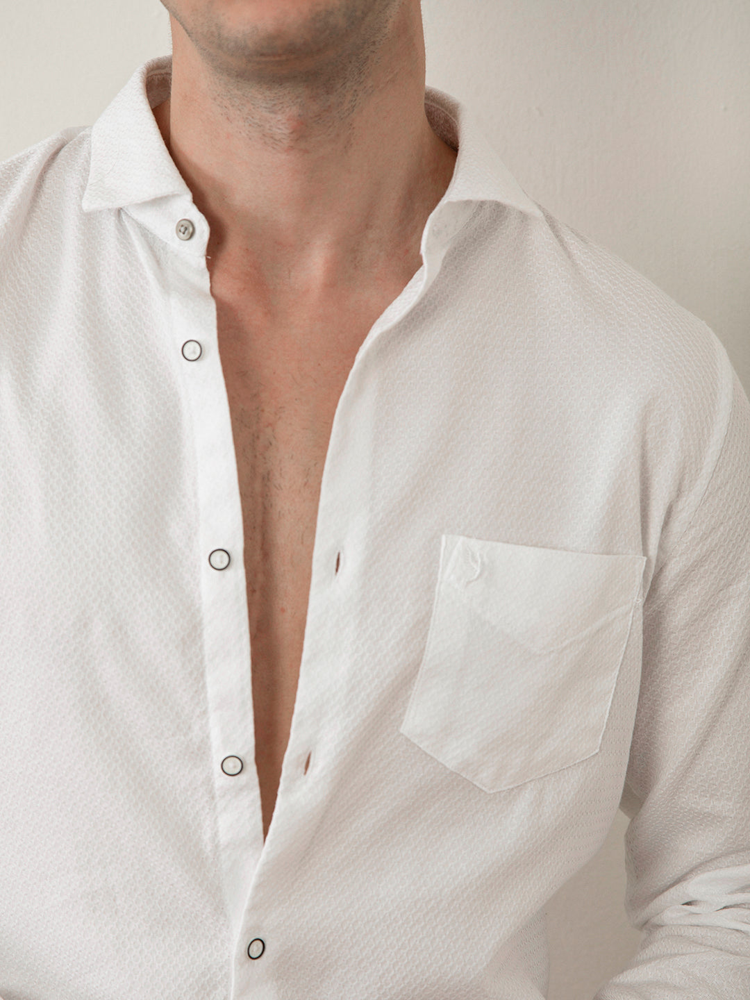 White Plain Cotton Shirt