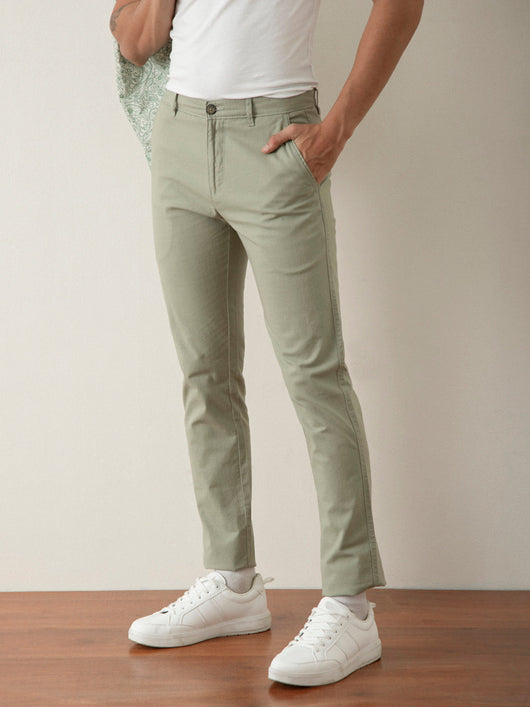 Pista Solid Slim Fit Trouser