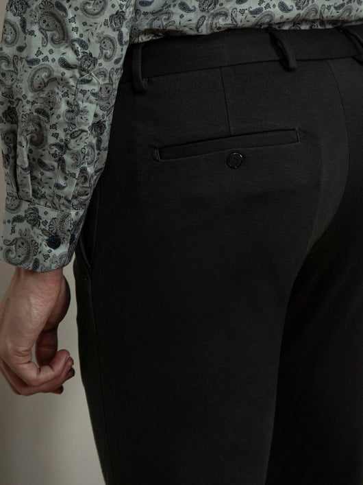 Dark Grey 4 Way Lycra Stretchable Trousers