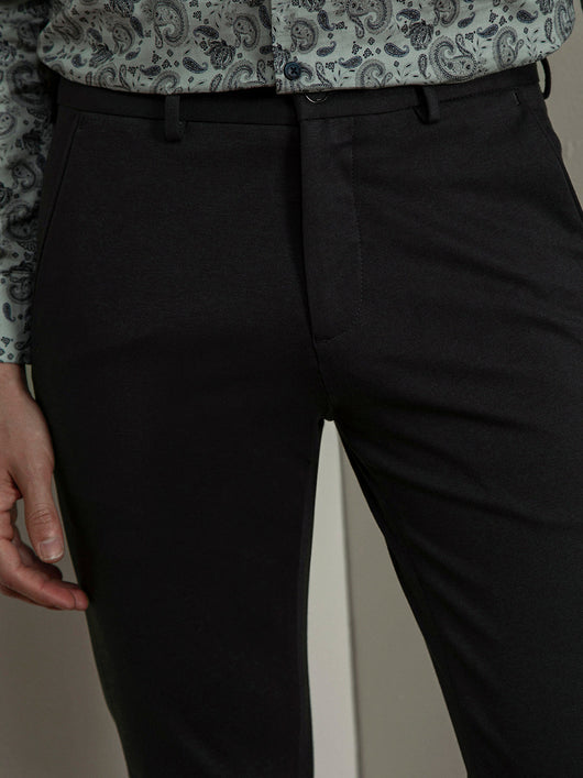 Dark Grey 4 Way Lycra Stretchable Trousers