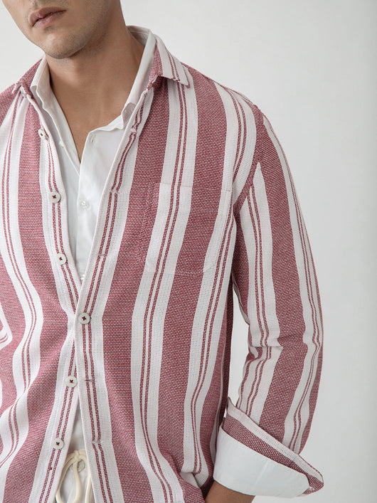 Red And White Stripes Jacket