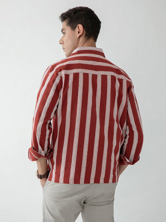 Red Stripes Shacket